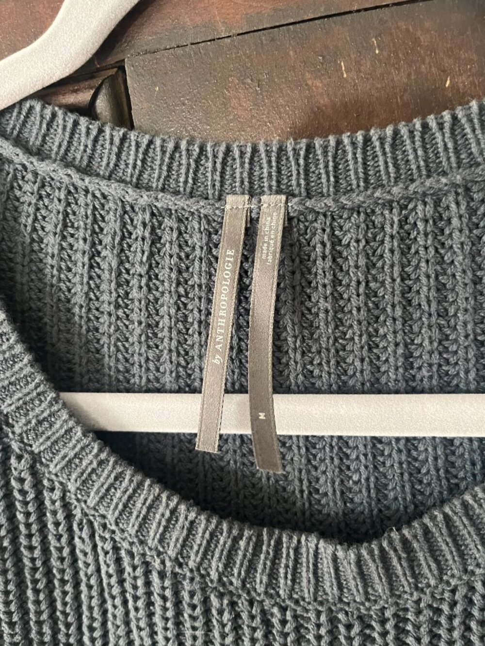 Anthropologie sweater and dress- olive green and lavender - Picture 8 of 8
